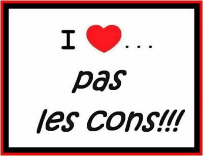 Nous on aime po les cons